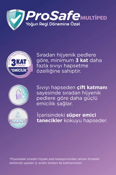 Prosafe Multiped Extra Gece 10'lu x6 - 2