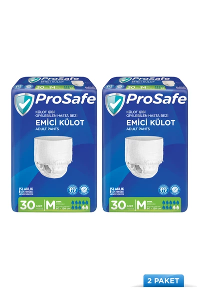 Prosafe Yetişkin Emici Külot Orta (M) 30'lu x2
