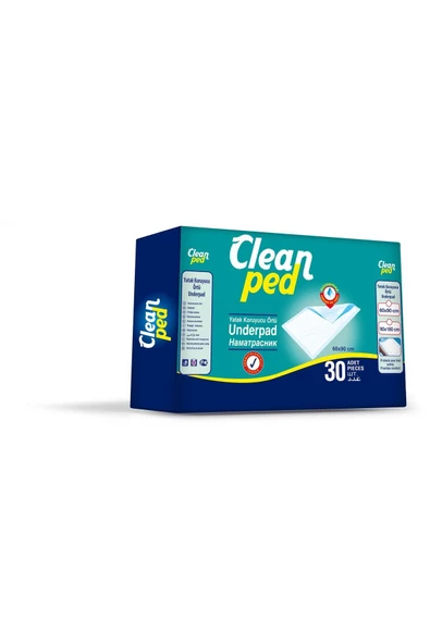 CLEAN PED Yavru Kedi Ve Köpek Tuvalet Çiş Eğitim Pedi 30 Adet 6ox90 Cm