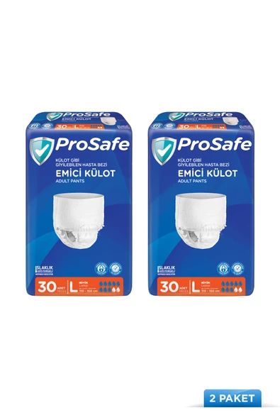 Prosafe Yetişkin Emici Külot Büyük (L) 30'lu x2