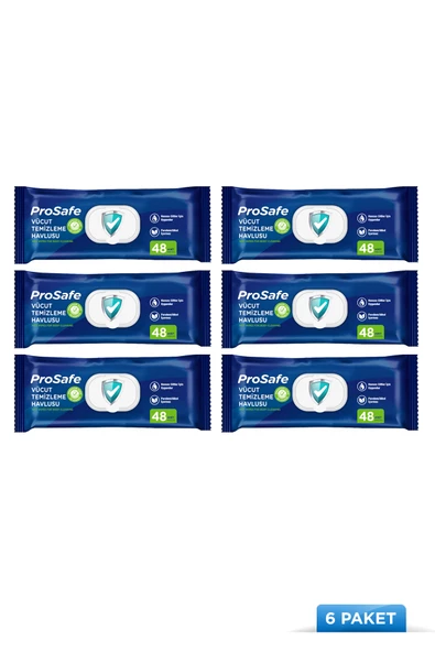 Prosafe Vücut Temizleme Havlusu 48'li x6