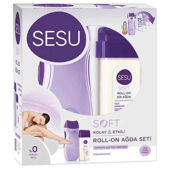 Sesu Roll-On Ağda Makineli Set Soft