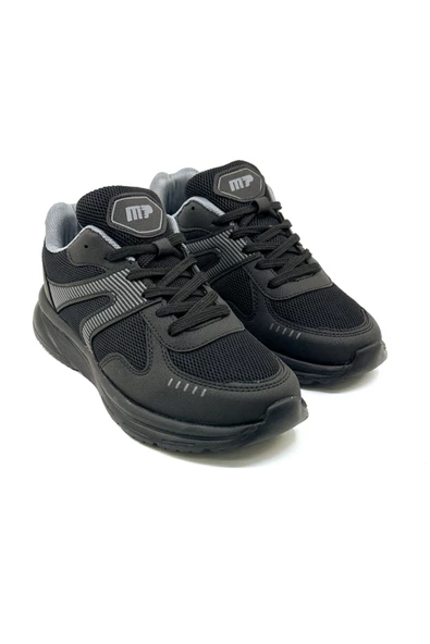 M.P 1569 Ful Ortopedik Siyah Unisex Yazlık Koşu ve Yürüyüş Ayakkabısı - 5