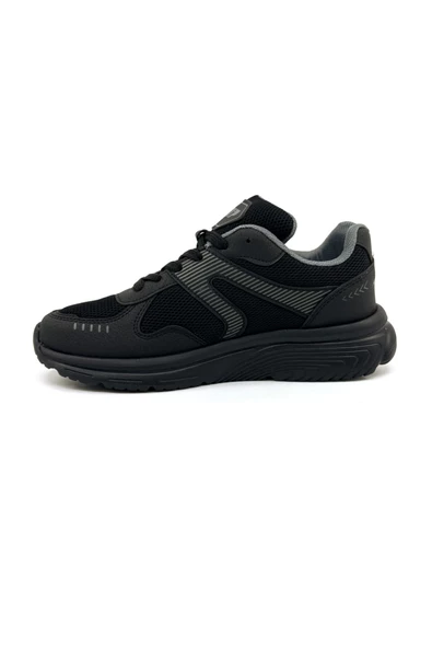 M.P 1569 Ful Ortopedik Siyah Unisex Yazlık Koşu ve Yürüyüş Ayakkabısı - 4