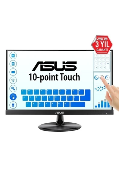 VT229H 21.5" 5ms FullHD IPS HDMI+VGA 10 Nokta Dokunmatik Monitör