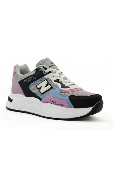 SOMICKS Kadın Günlük Spor Yürüyüş Sneaker Buz Pembe - 3