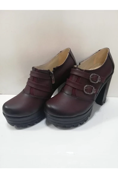 Kadın Bordo Ayakkabı - 4