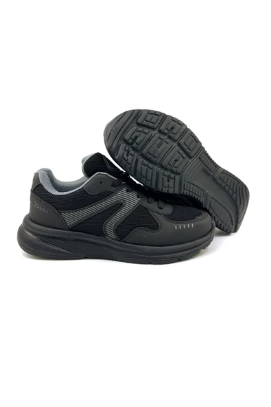 M.P 1569 Ful Ortopedik Siyah Unisex Yazlık Koşu ve Yürüyüş Ayakkabısı - 7