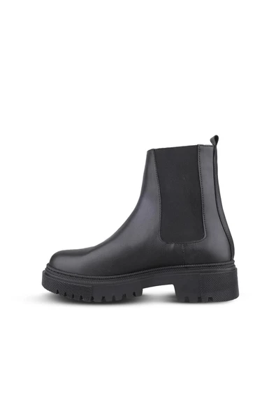 Kadın Slip-On Siyah Günlük Bot - 2