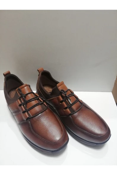 Erkek Taba Lastik Bağcıklı Casual Ayakkabı - 2