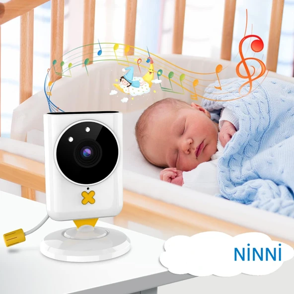 Bebek Monitörü, Kamera ve Sesli, HD Video Bebek Monitörü Ekranlı, Gece Görüşü, Yeni Anneler İçin - 8