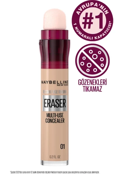 Maybelline New York Instant Anti Age Eraser Kapatıcı - 01 Light Concealer