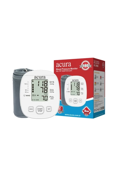 Ac-9080 Koldan Ölçer Tam Otomatik Tansiyon Aleti + Ac-9270 Dijital Temassız Ateş Ölçer+Cihaz Çantası ve Pil Hediyeli - 4