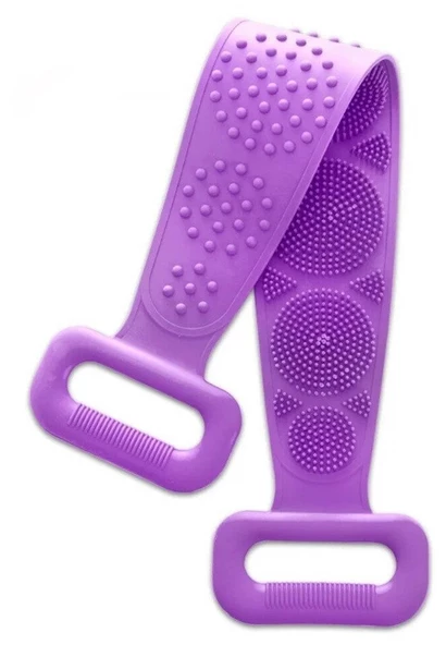 70 cm Çift Taraflı Sırt Kesesi -Silikon Duş Kesesi - Peeling Banyo Kesesi - 3