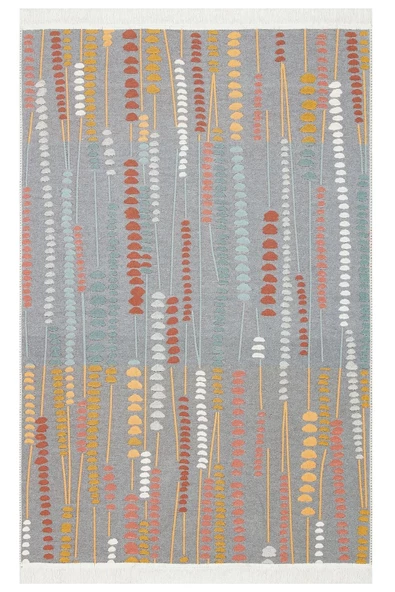 MCN Tekstil Yıkanabilir Çift Taraflı Modern Desenli Dokuma Kilim 'DAL' - 2