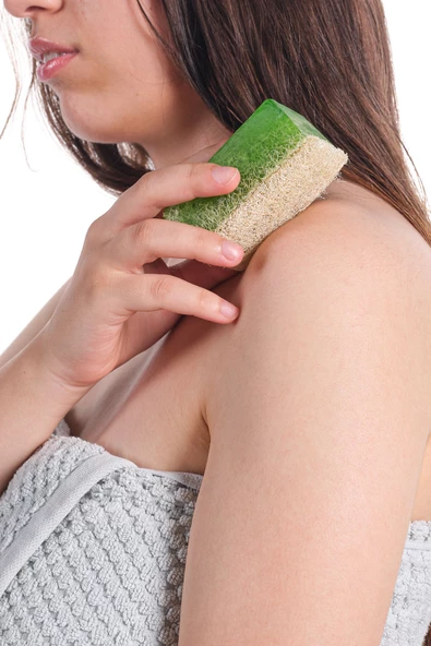 MirCotton Doğal Kabak Lifli El Yapımı Sabunu 'Aloe Vera' 120 gr - 3