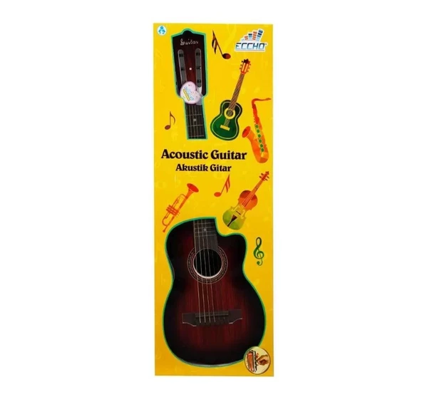 Akustik Gitar 69 cm Ahşap Görünümlü Çocuk Gitarı - 3