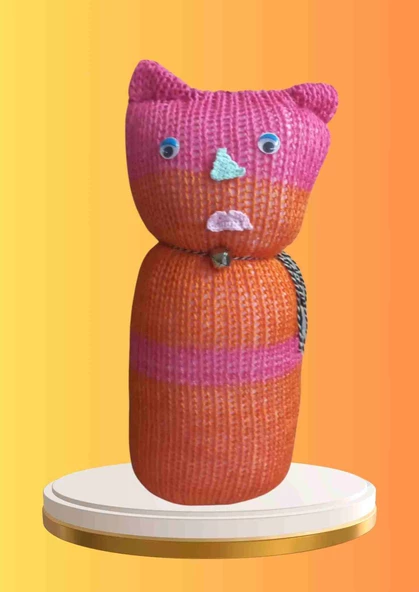 Tıkırık Örgü Yastık Uyku ve Oyun Arkadaşı Fıstık - 45 cm - 2