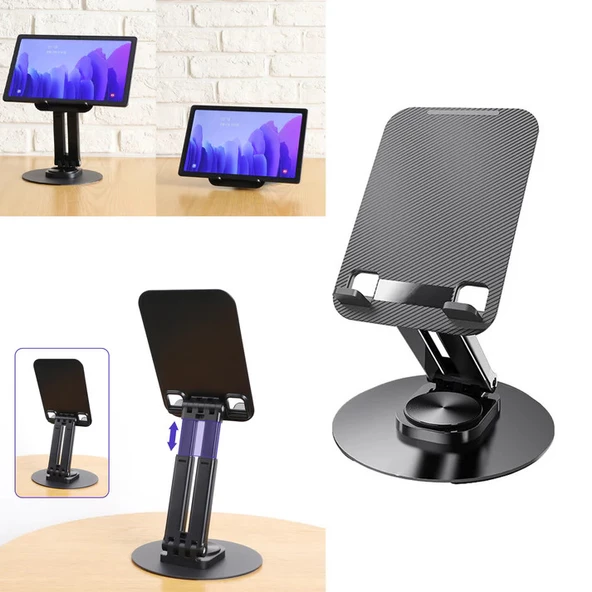 PMR Masa Üstü Metal Tablet Tutucu - 360° Dönebilen Başlık - 4