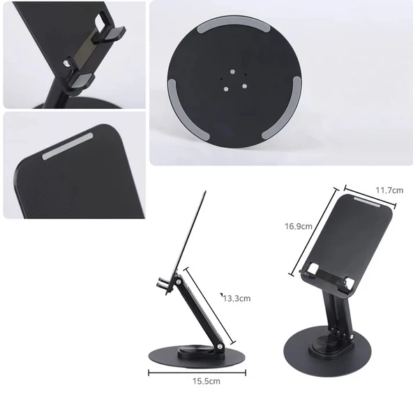 PMR Masa Üstü Metal Tablet Tutucu - 360° Dönebilen Başlık - 6