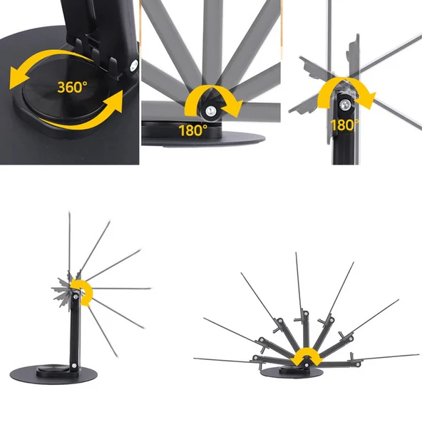 PMR Masa Üstü Metal Tablet Tutucu - 360° Dönebilen Başlık - 5