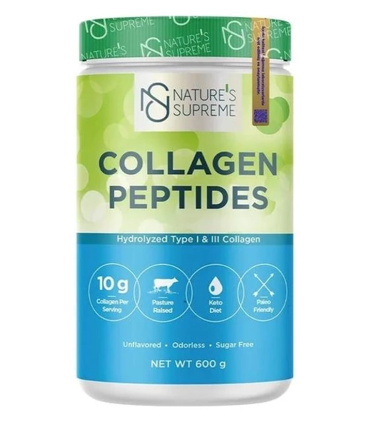 Cbtx Nature's Supreme Collagen Peptides Powder 600 Gr Aromasız