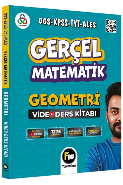 Gerçel Matematik DGS KPSS TYT ALES Geometri Video Ders Kitabı F10 Yayınları