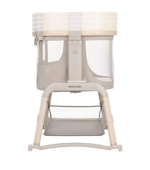 Maxi-Cosi Iora Air Sallanabilen Ahşap Görünümlü Anne Yanı Beşik Beige Eco - 9