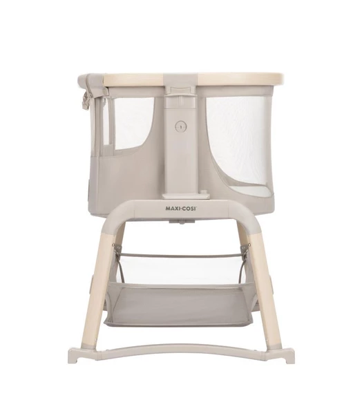Maxi-Cosi Iora Air Sallanabilen Ahşap Görünümlü Anne Yanı Beşik Beige Eco - 6