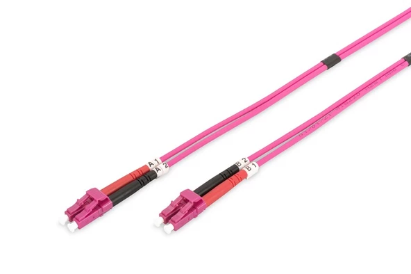 DIGITUS - Fiber Optik Multimode Pembe (5m) DK-2533-05-4 - 2