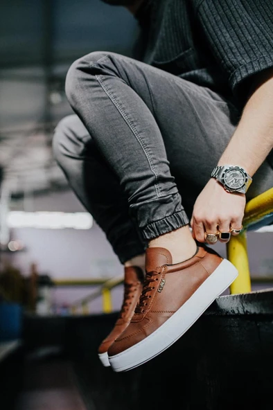 Pabucmarketi Erkek Günlük Ayakkabı Taba - Resim 5