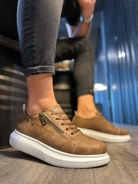 Pabucmarketi Erkek Günlük Ayakkabı Mat Taba