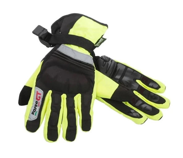 Forte Gt 22 Su Ve Rüzgar Geçirmez Korumalı Kışlık Motosiklet Eldiveni M Beden Sarı - 2