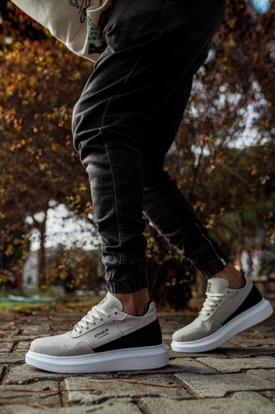 Pabucmarketi Erkek Günlük Ayakkabı Yüksek Taban Taş - Resim 3