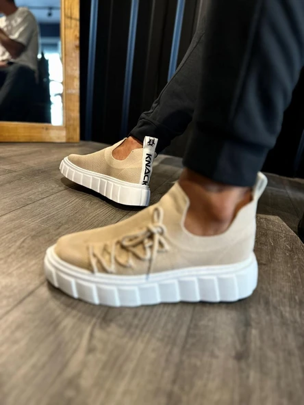 Pabucmarketi Erkek Günlük Ayakkabı Vizon - Resim 2