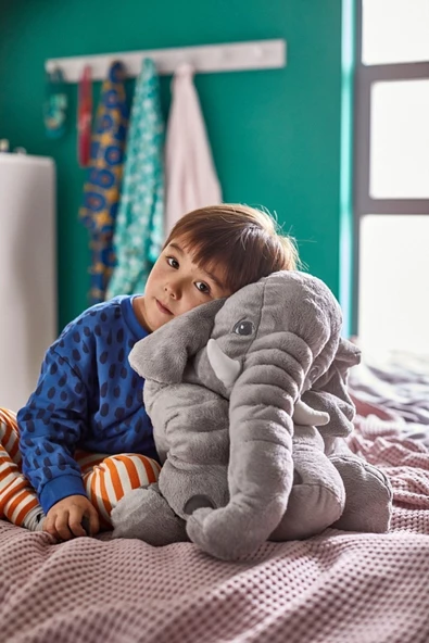 Jattestor Peluş Fil Oyuncak Büyük Boy 60 Cm - 5