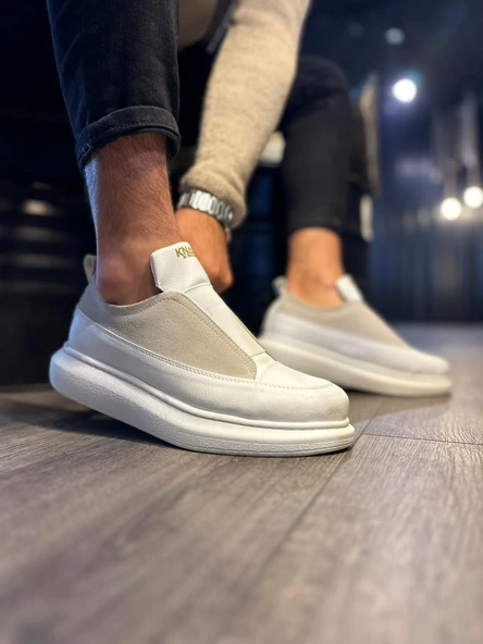 Pabucmarketi Erkek Sneakers Ayakkabı Beyaz