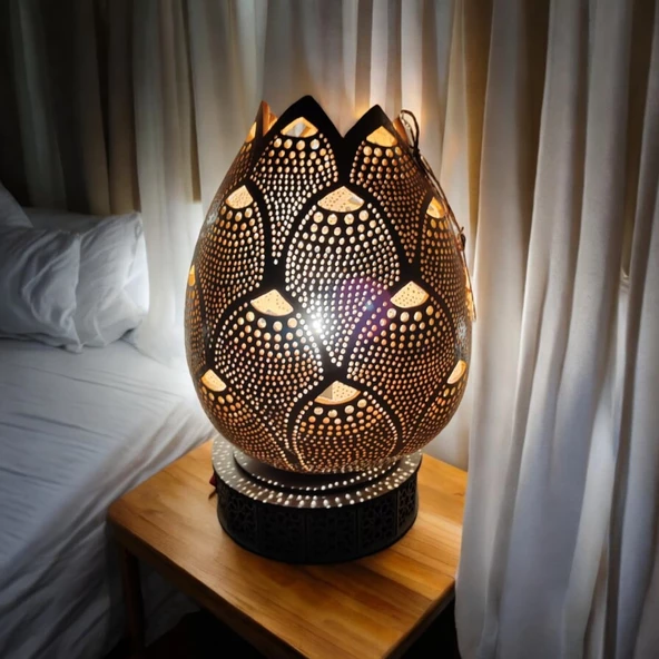 Ananas Desenli Su Kabağı Lamba,dekoratif Abajur - 2