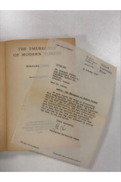 Demirören Yayınları  The Emergence of Modern Turkey- Bernard Lewis (Ciltli, Şömizli, İmzalı) - 3