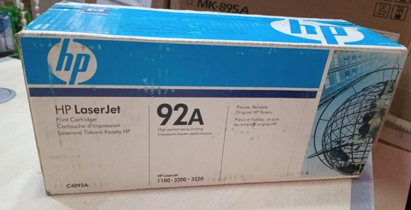 HP C4092A (92A) Siyah Orjinal Toner