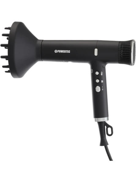 Powertec TR-4444 Süperlux Ionic Fön Makinası Beyaz-Siyah-Rose - 3