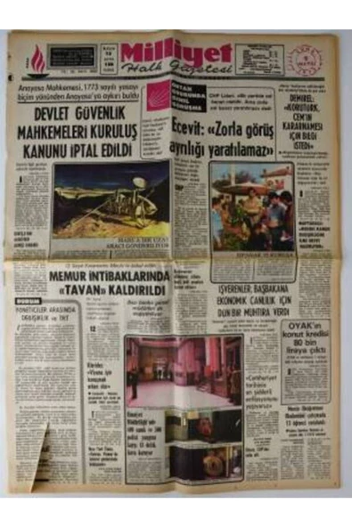 Demirören Yayınları  9 Mayıs 1975 Milliyet Gazetesi