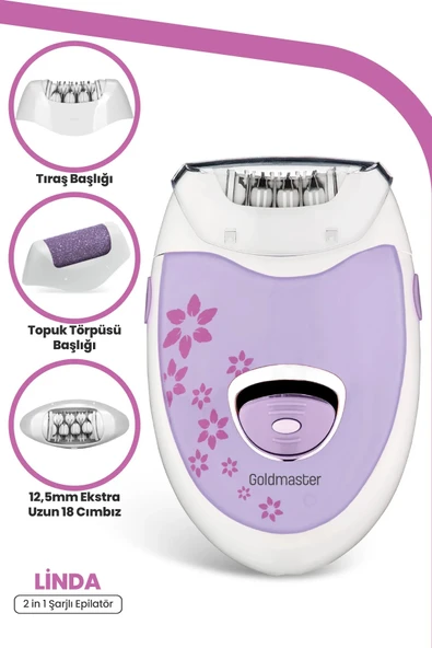 GoldMaster Linda Mor Epilasyon Cihazı 7159m
