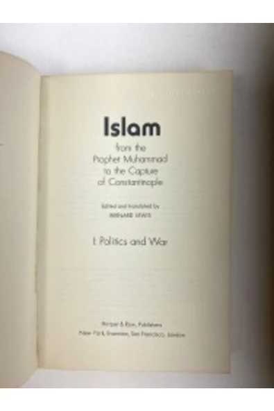 Demirören Yayınları  Islam: From the Prophet Muhammad to the Capture of Constantinople (I-II Volume)- Bernard Lewis - 4