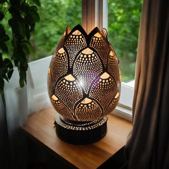 Ananas Desenli Su Kabağı Lamba,dekoratif Abajur - 4
