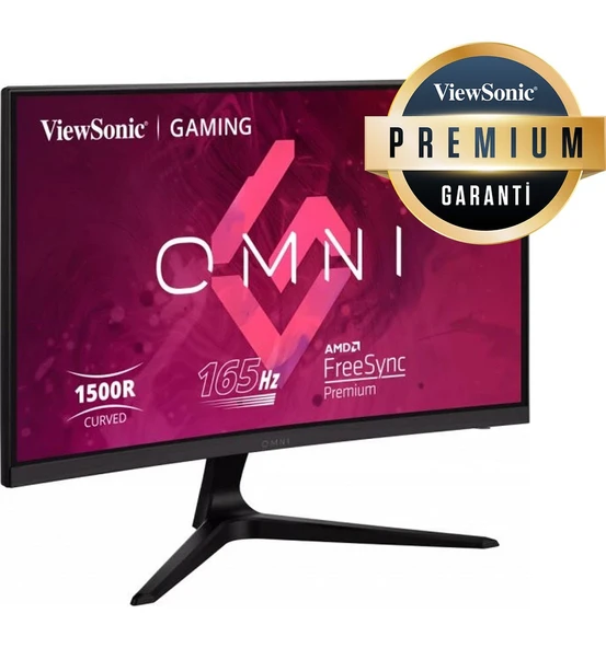 VIEWSONIC VX2418C 23.6" 1MS 165HZ 2X HDMI DP FREESYNC PREMİUM CURVE GAMİNG MONİTÖR