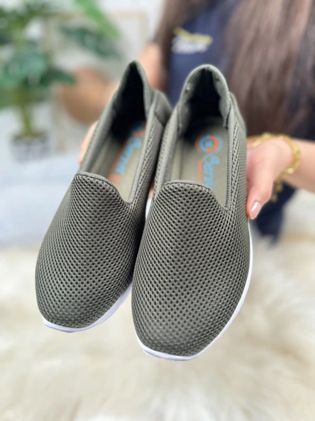 Günlük Kadın Babet Kolay Giyilebilir Hava alabilen Hafif Rahat Taban Esnek Günlük Spor Ayakkabı 035 - 4