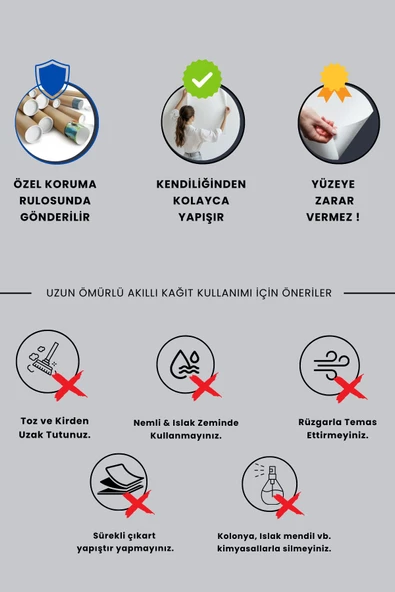 Asya Kıtası Haritası, İz Bırakmaz, Sihirli Kağıt, Harita, Yapışkansız Tutunan,Statik Akıllı Kağıt - 4