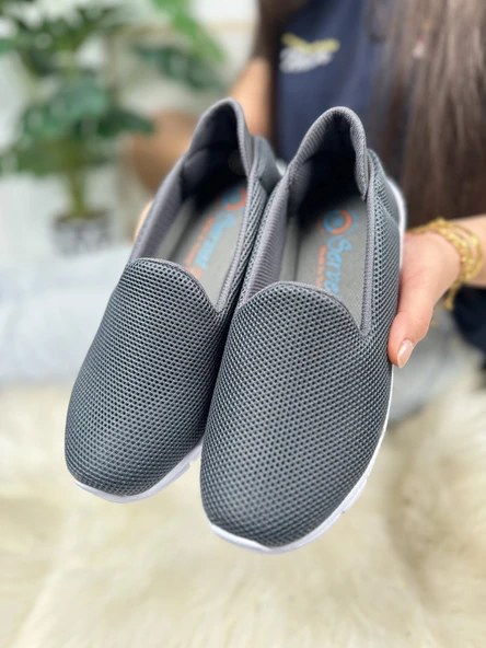 Günlük Kadın Babet Kolay Giyilebilir Hava alabilen Hafif Rahat Taban Esnek Günlük Spor Ayakkabı 035 - 6