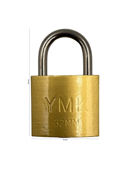 YMK Sarı Asma Kilit 63 MM YMK-1263B